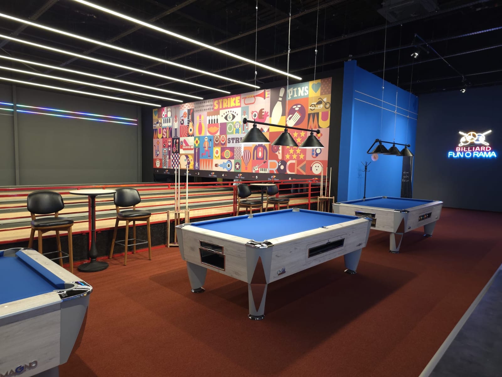 Sală de biliard FUN-O-RAMA Grand Arena Mall Bucureşti